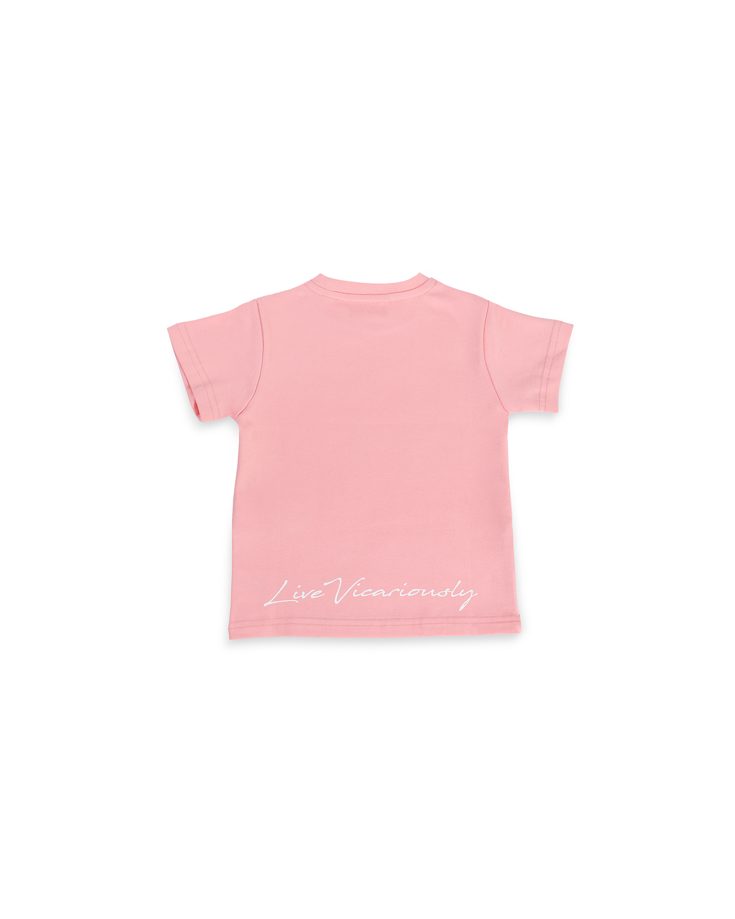 Live Vicariously Graphic Tee - Pink