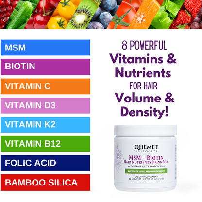 MSM + BIOTIN | Hair Nutrients Drink Mix