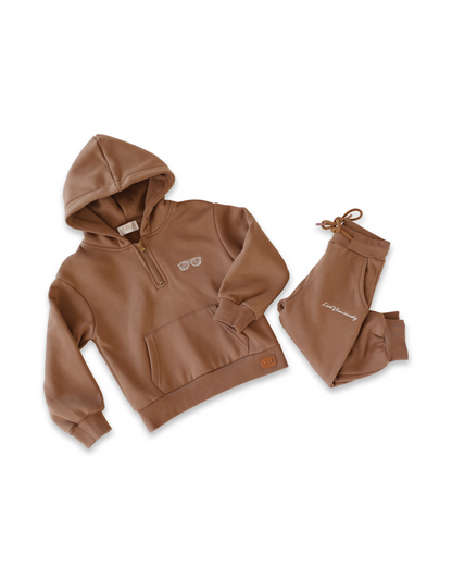 KIDS Family Sweat Set - Brown