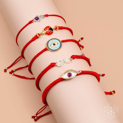 Infinite Prosperity - Eight-Strand Red String Bracelet